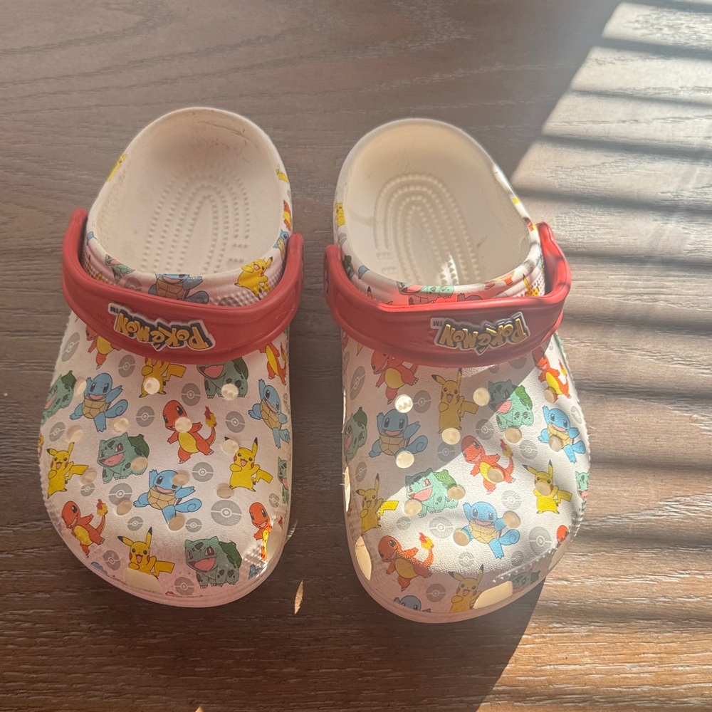 Pokemon Kids Slippers with Red Strap